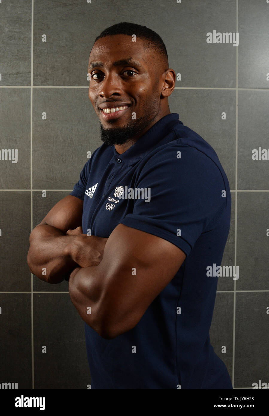 Joel Fearon during the PyeongChang 2018 Olympic Winter Games photocall at Heriot Watt University, Oriam. PRESS ASSOCIATION Photo. Picture date: Friday August 18, 2017. Photo credit should read: Mark Runnacles/PA Wire Stock Photo