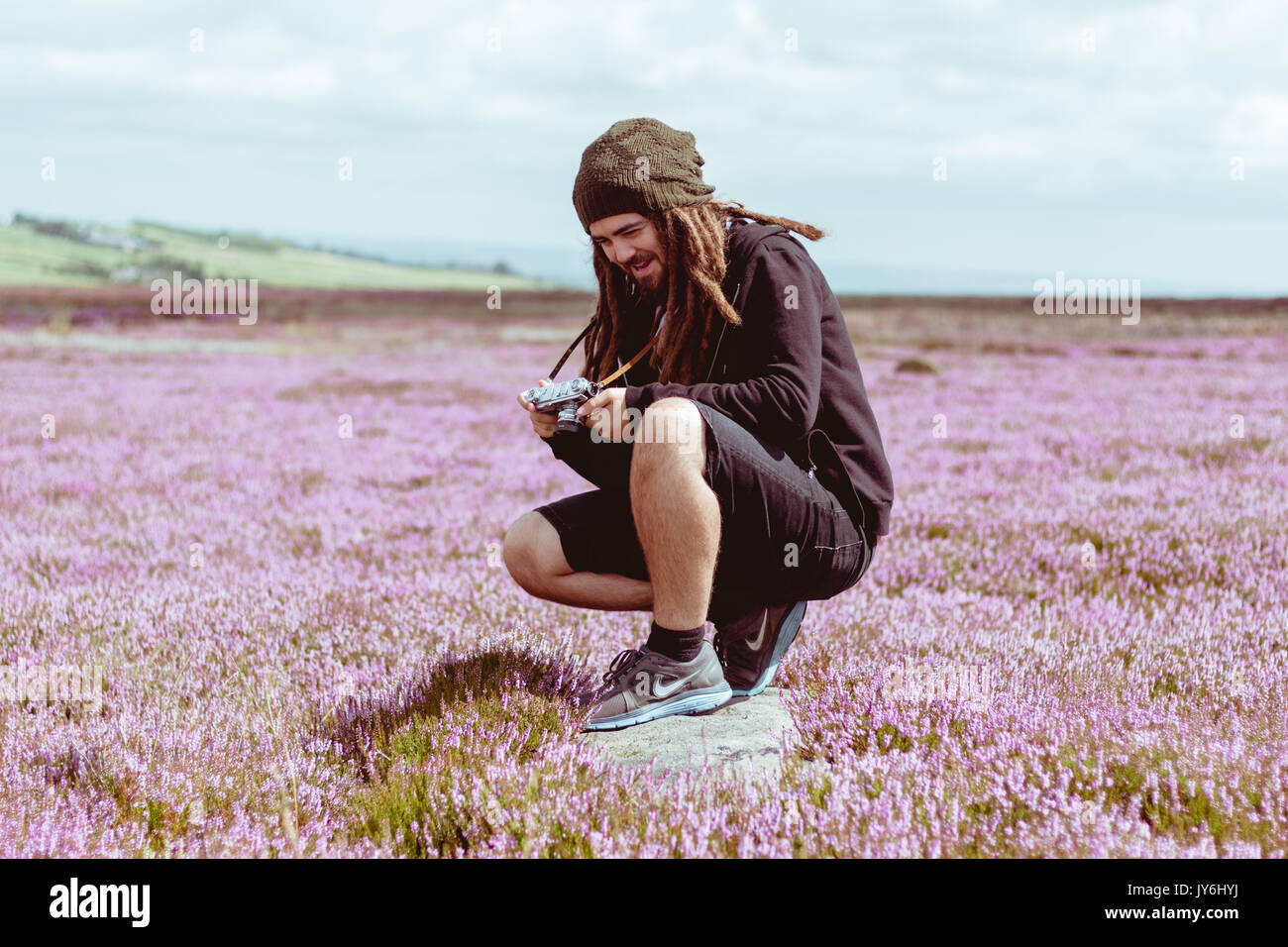 Old man with dreadlocks hi-res stock photography and images - Alamy