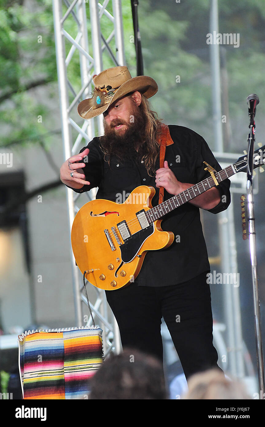 Chris Stapleton performing on NBC's 'Today' at Rockefeller Plaza in New ...