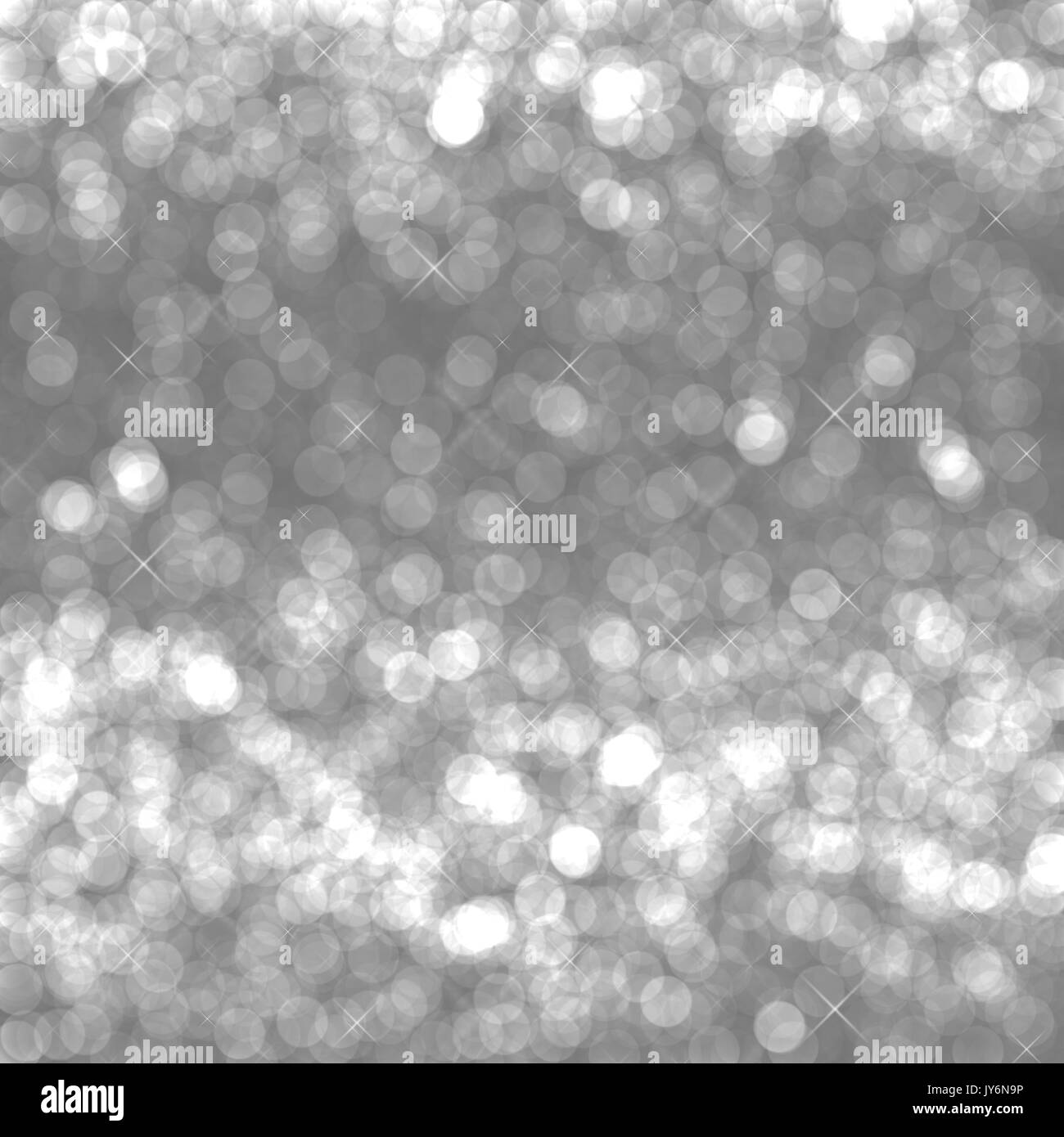 grey glitter blurred background with bokeh Stock Photo