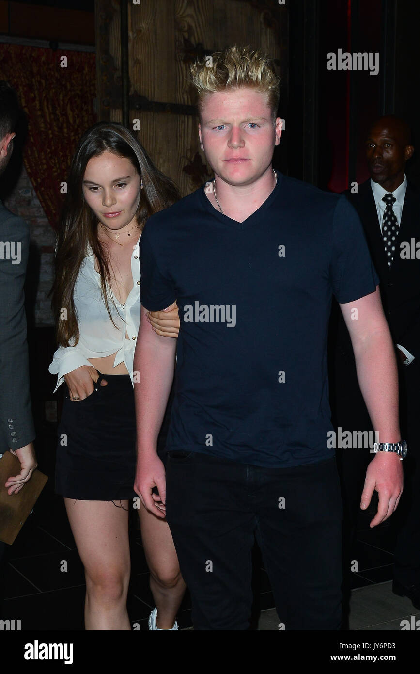 Jack Scott Ramsay and girlfriend joined Brooklyn Beckham for dinner at Tao Hollywood.  Featuring: Jack Scott Ramsey Where: Hollywood, California, United States When: 18 Jul 2017 Credit: WENN.com Stock Photo