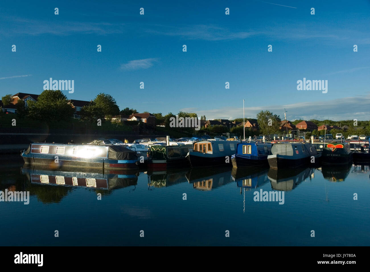 Boothstown Basin Marina Stock Photo - Alamy