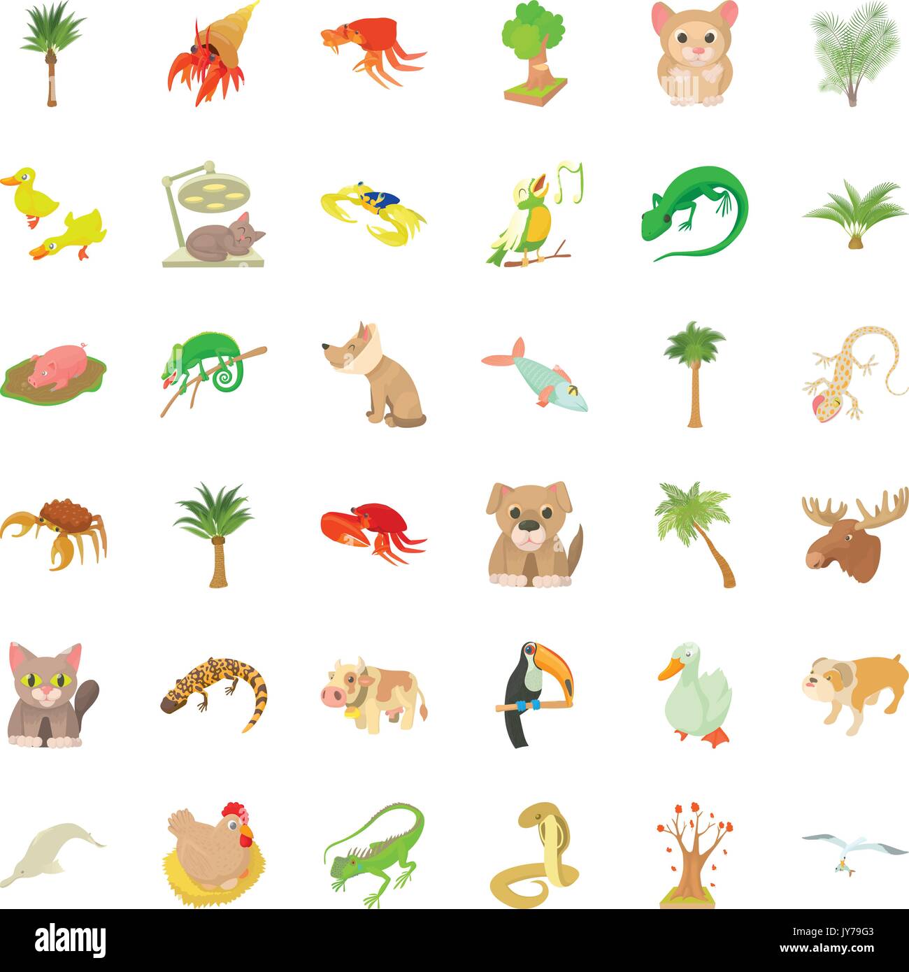 Sand plant icons set, cartoon style Stock Vector Image & Art - Alamy