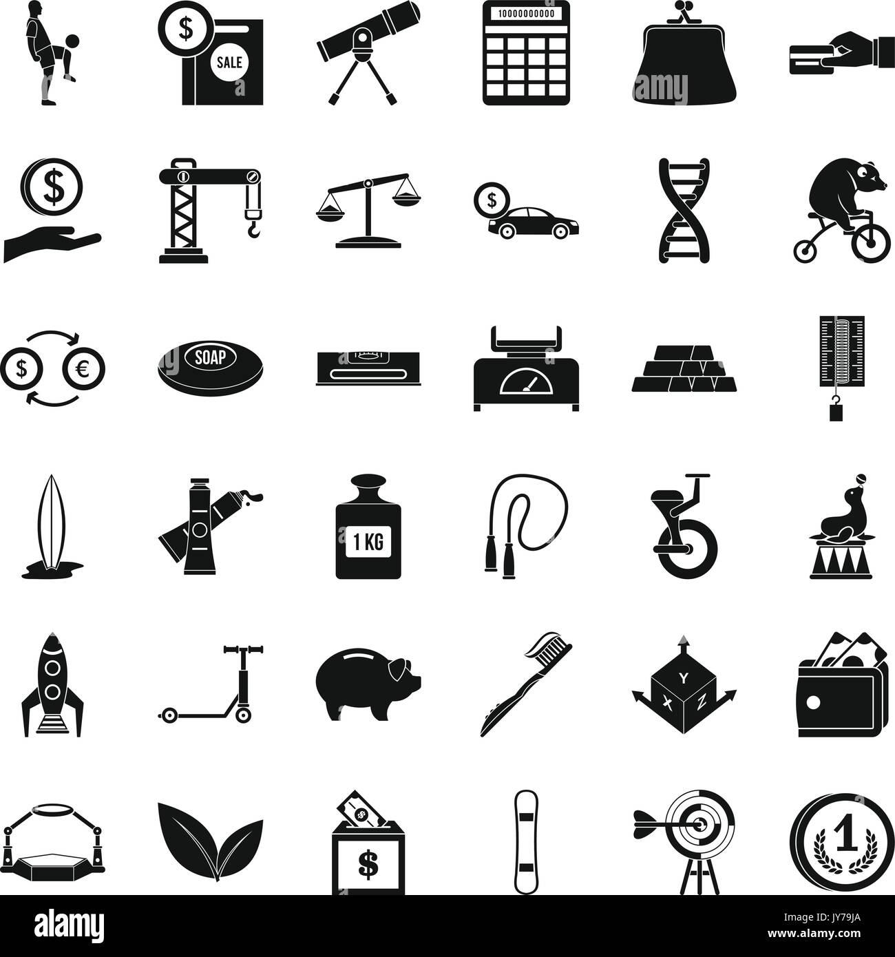 Money balance icons set, simple style Stock Vector Image & Art - Alamy