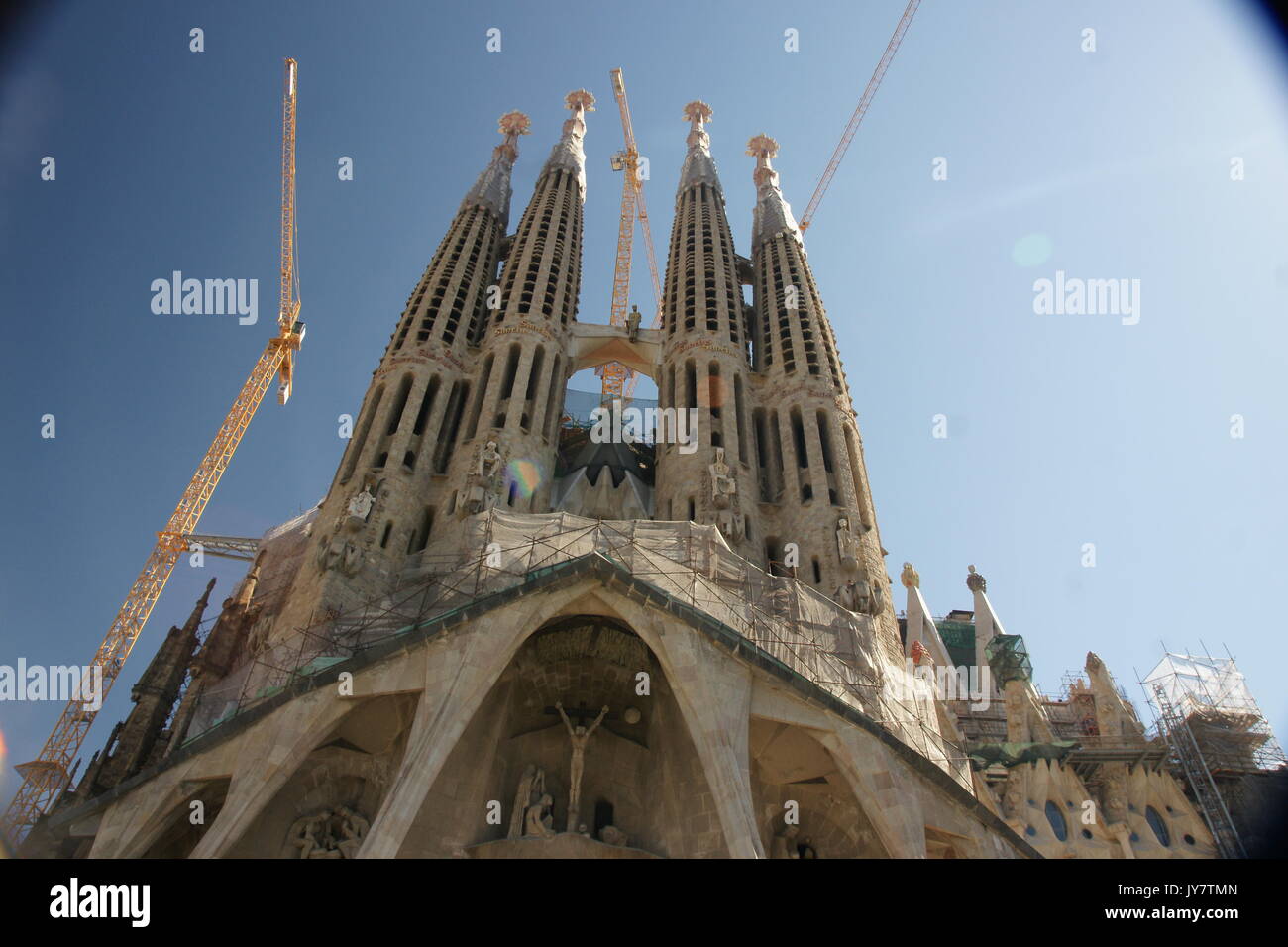 gaudi's cathedral Barcelona Stock Photo - Alamy