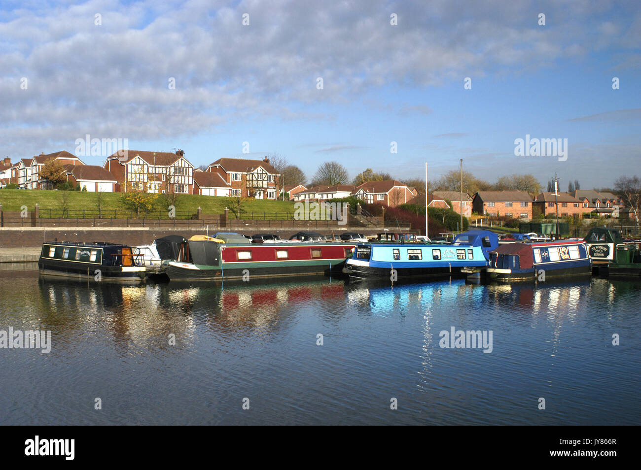 Boothstown Basin Marina Stock Photo - Alamy