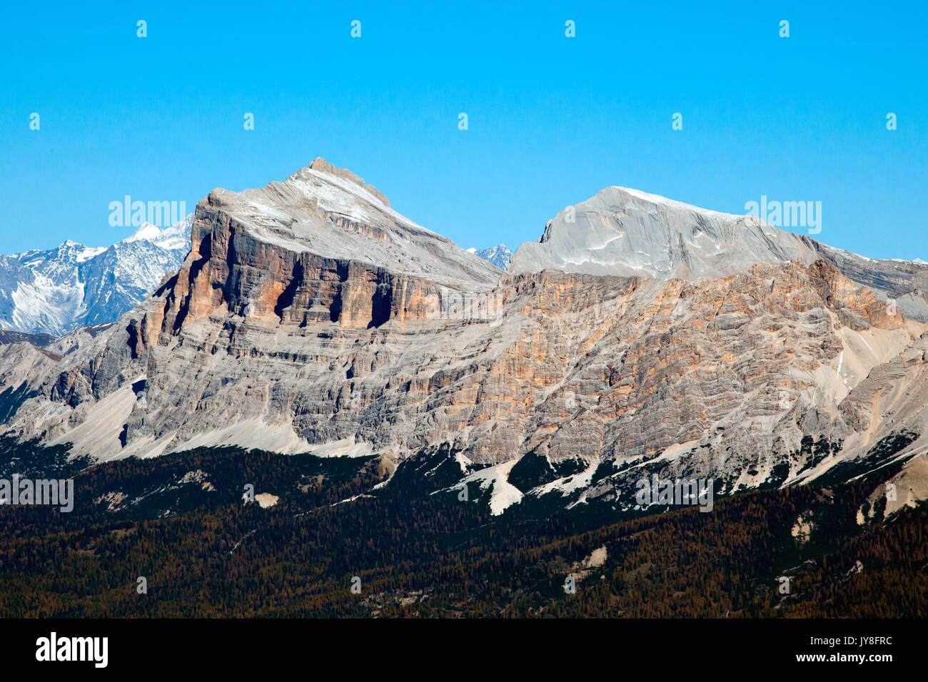 The Sasso Croce in all its beauty and majesty Dolomites Trentino Alto Adige Italy Europe Stock Photo