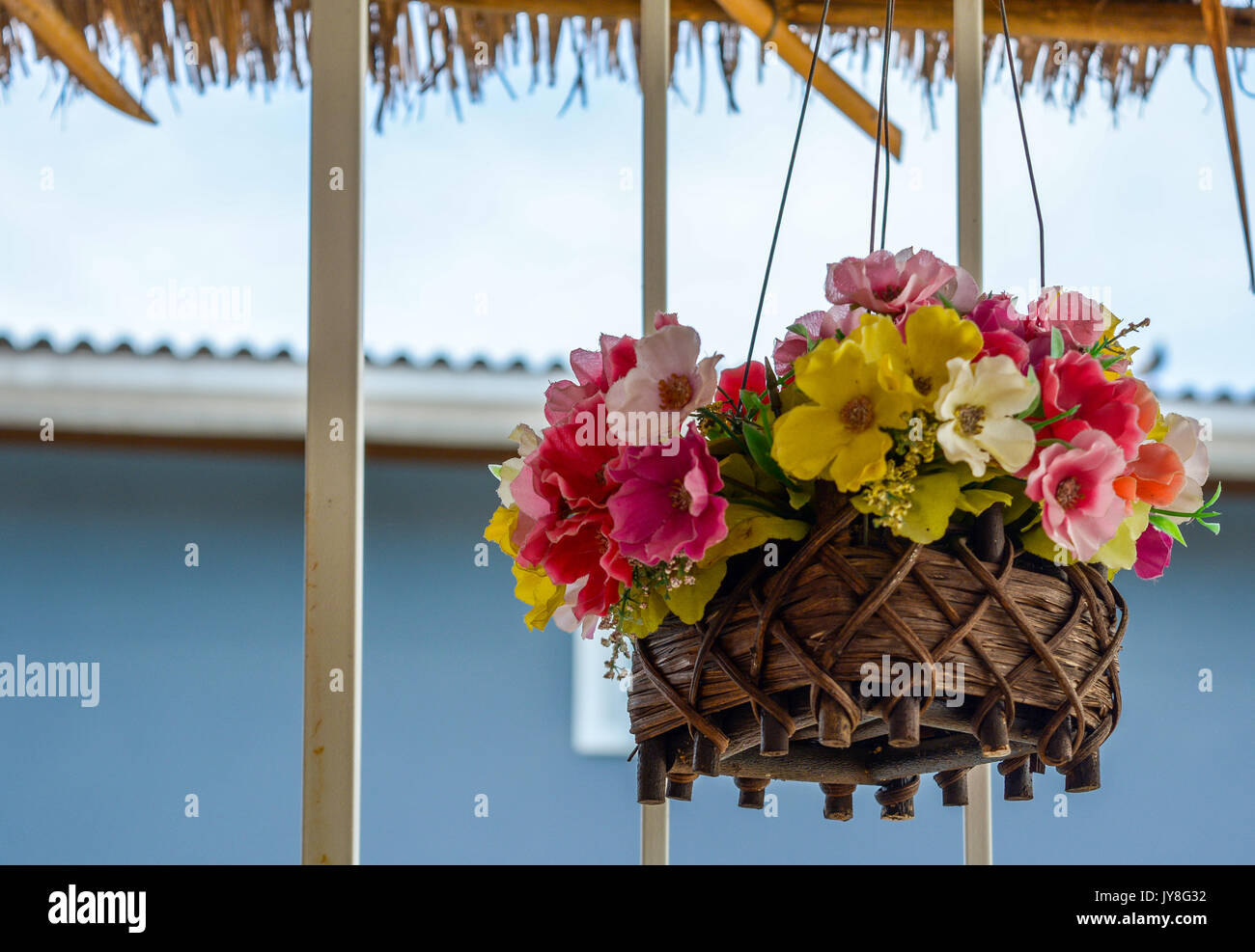 Hanging basket flowers hi-res stock photography and images - Alamy