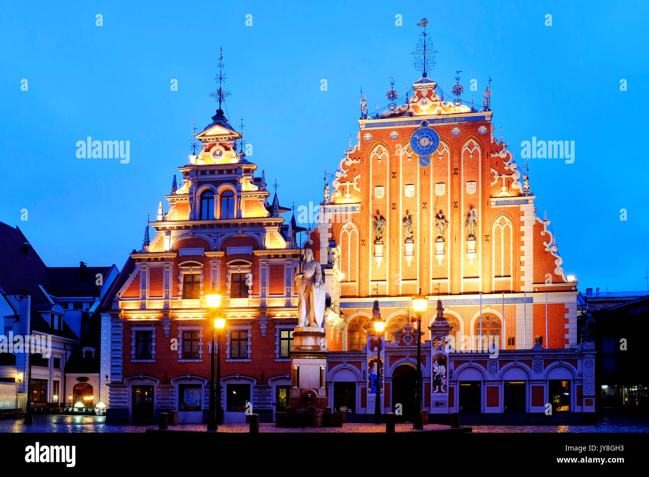 House of the Blackheads, Riga, Latvia Stock Photo