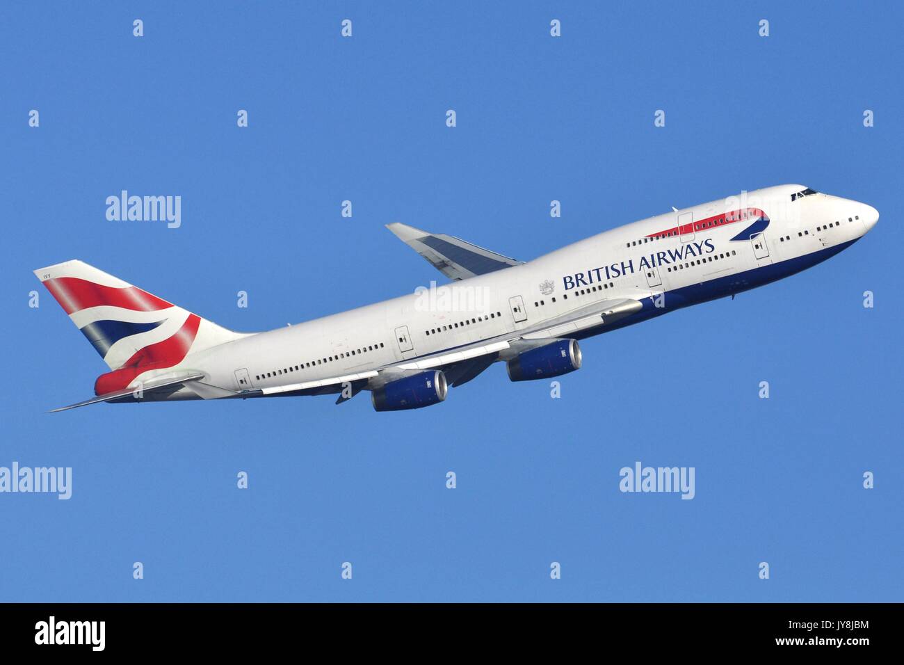 BRITISH AIRWAYS BOEING 747 G-CIVY Stock Photo