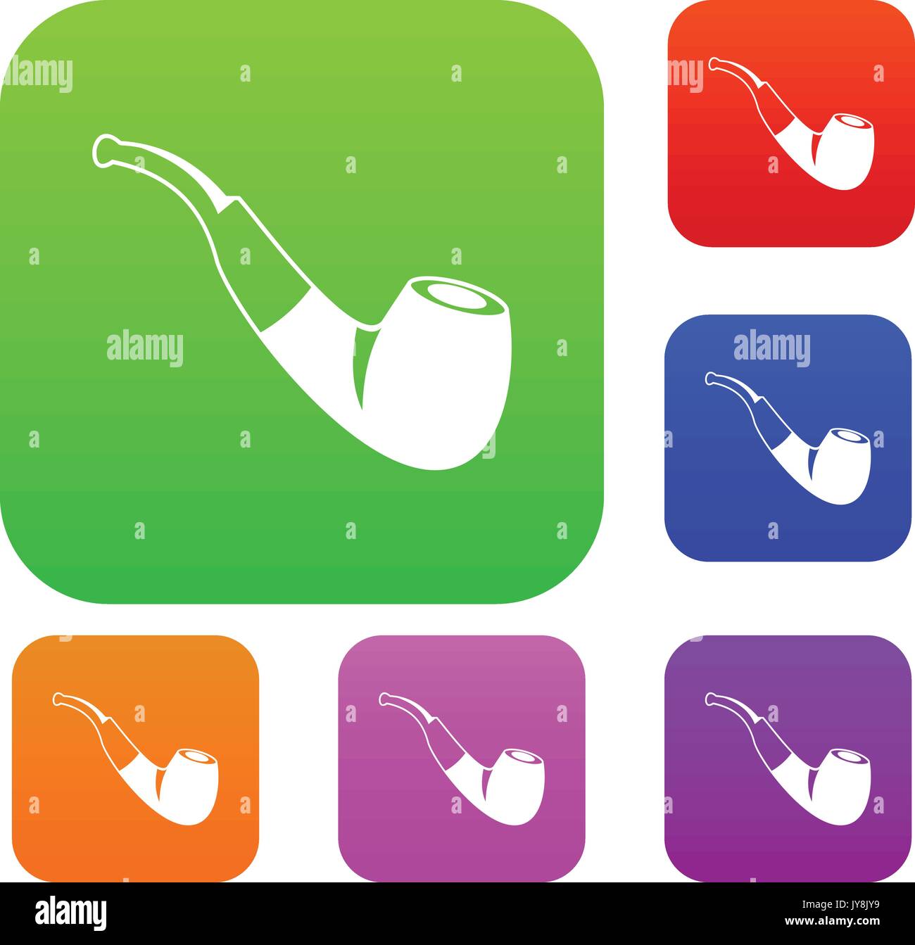 Smoking pipe set collection Stock Vector Image & Art - Alamy