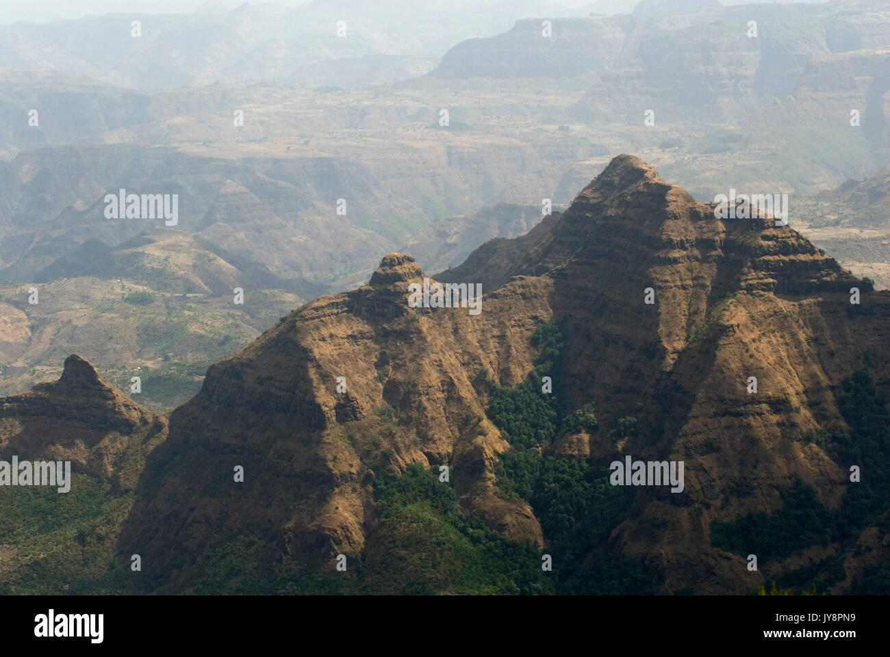 Simien Mountains National Park, Ethiopia, cliffs, high altitude, 3300 ...