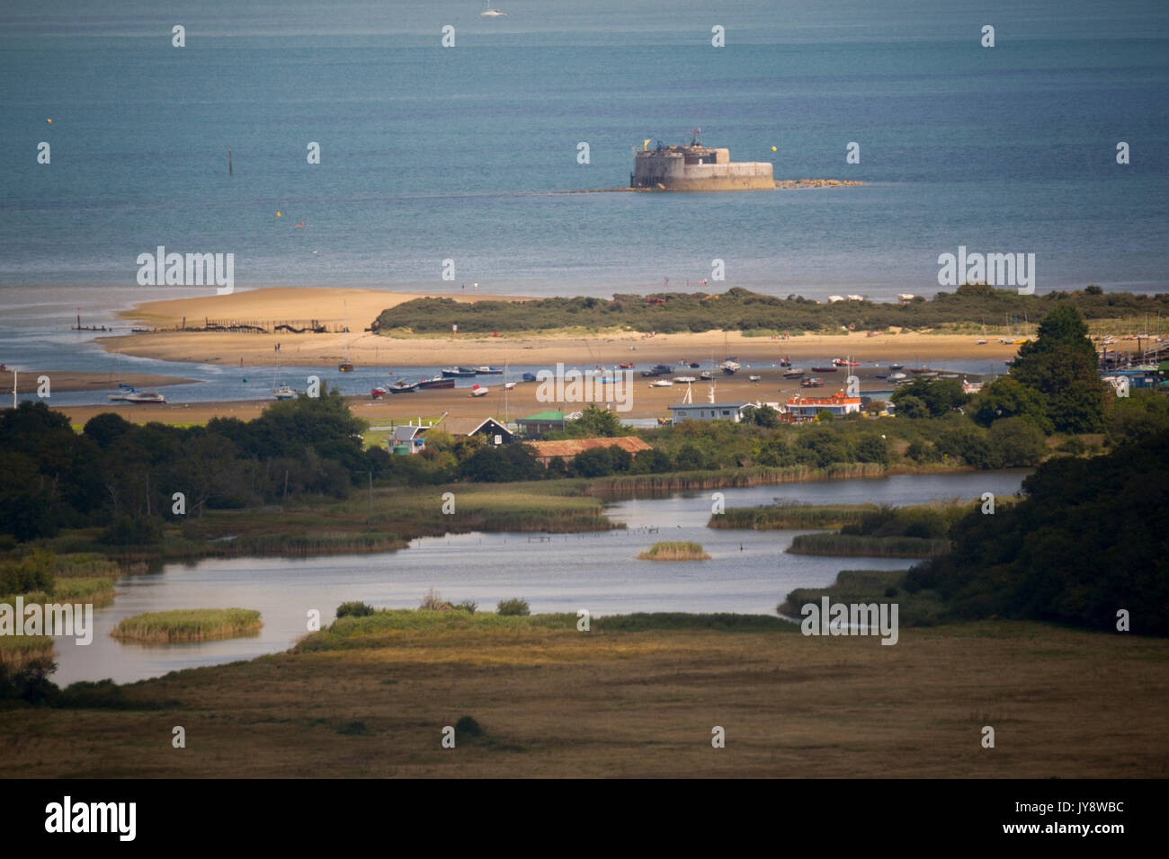 Bembridge Harbour, St Helens Fort, Isle of Wight, UK Stock Photo Alamy