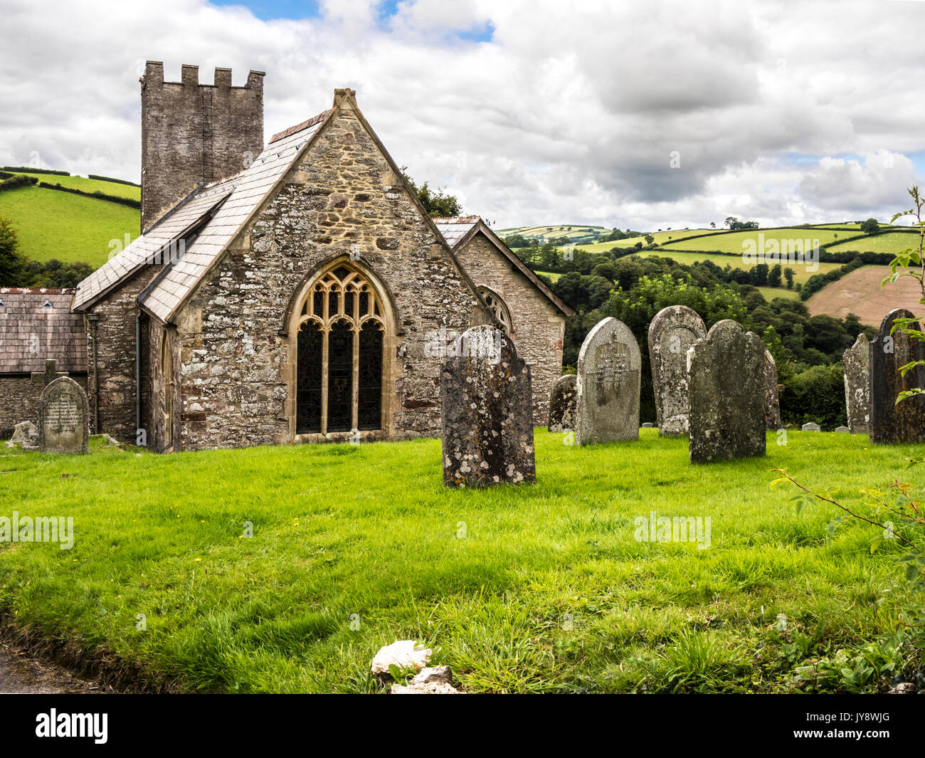 St.Peter's Church in Exton, Somerset. Stock Photo