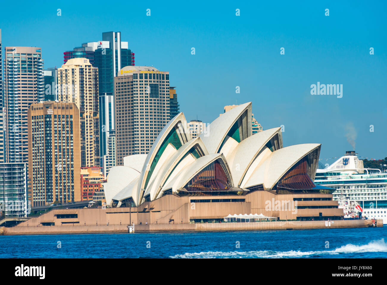 The iconic Sydney Opera House, Sydney, New South Wales, Australia Stock Photo