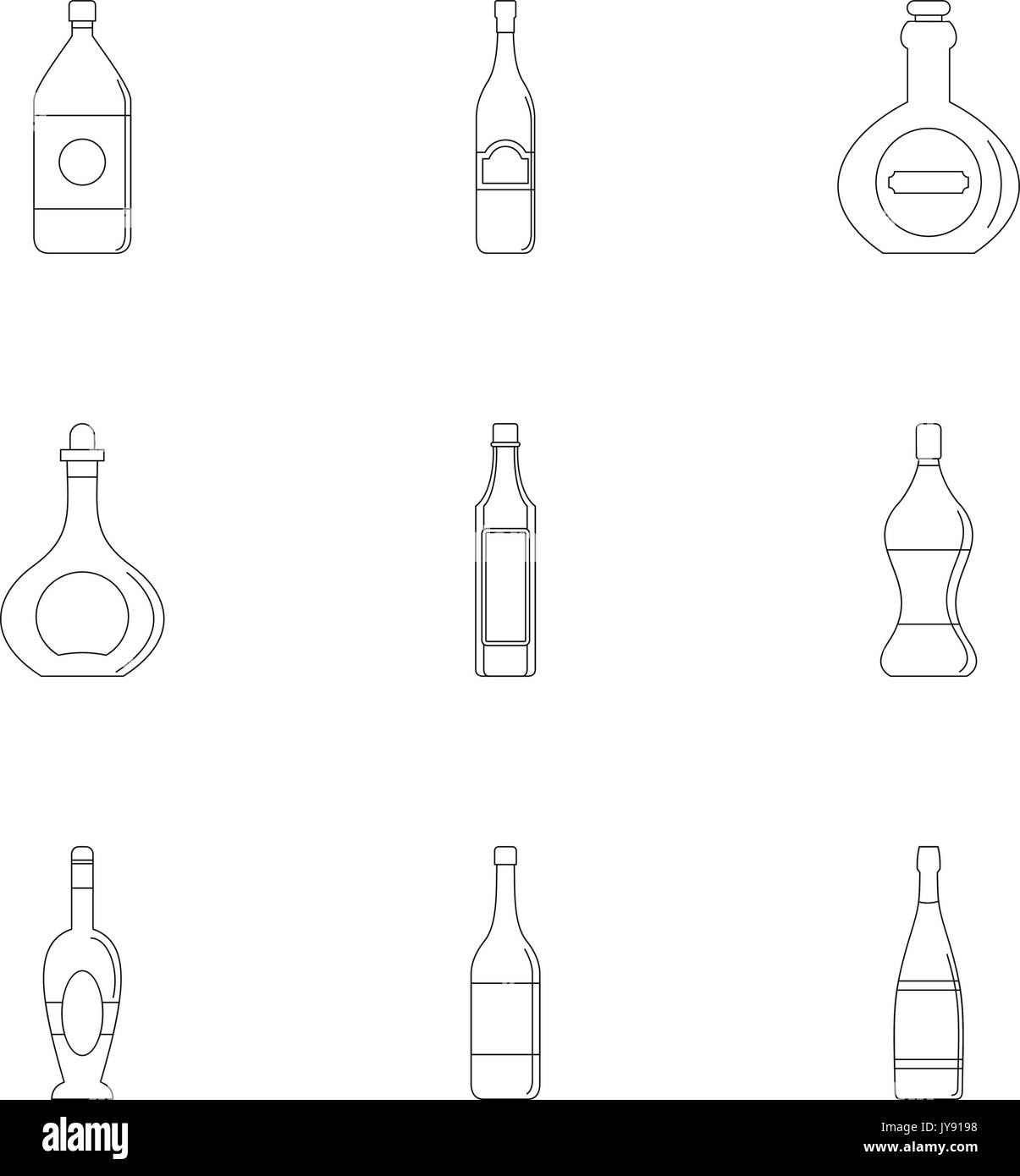 Empty champagne bottle label Black and White Stock Photos & Images - Alamy