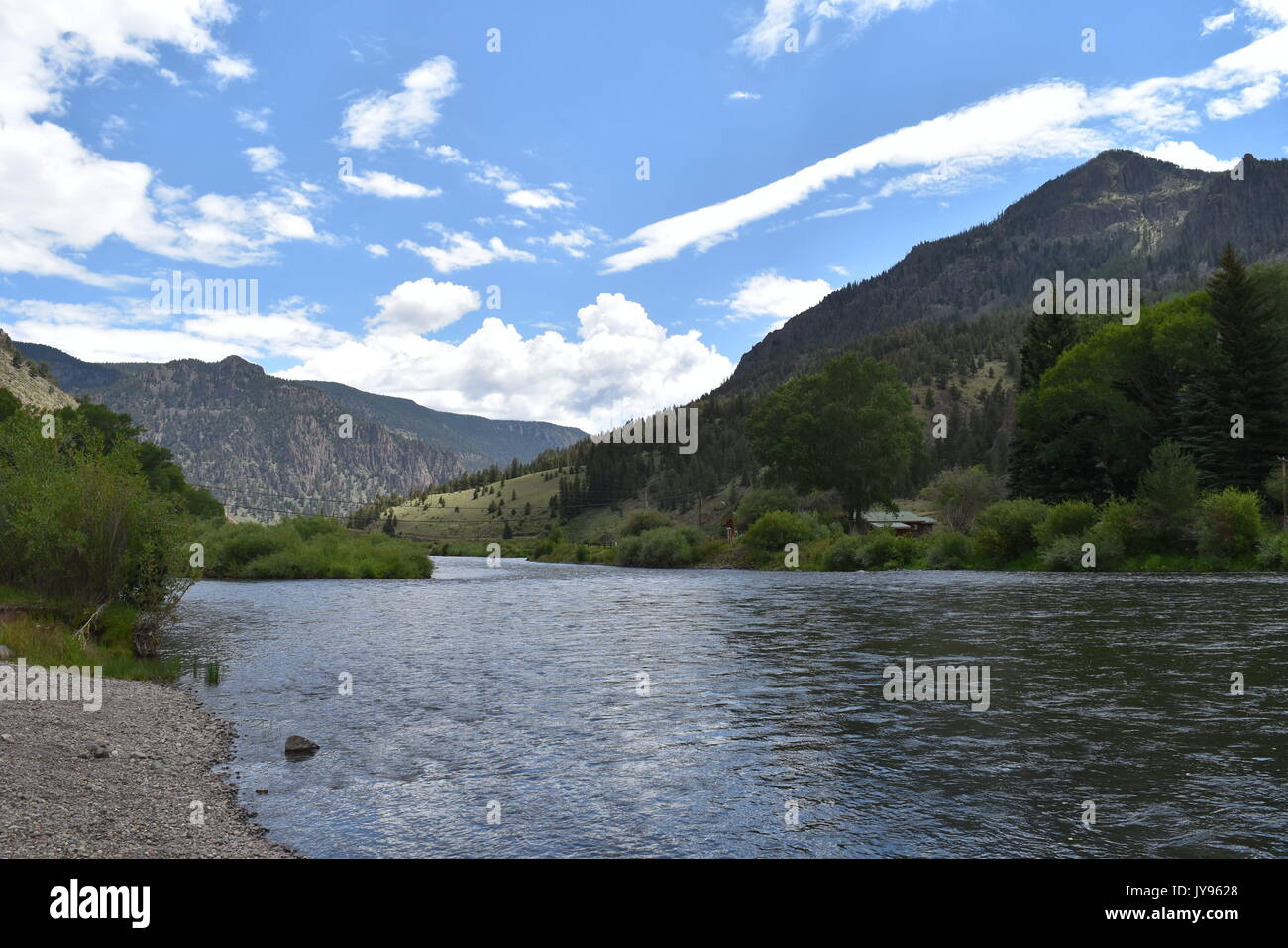 The Rio Grande in Creede, Colorado Stock Photo - Alamy