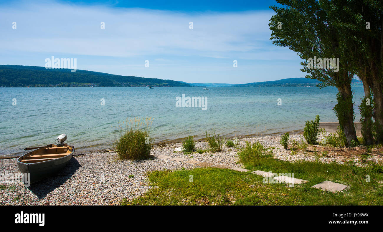 Beach on the island Reichenau at Lake Constance Lake Constance, Baden