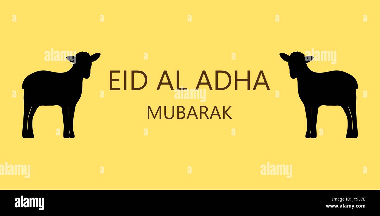 Eid al Adha Mubarak Card Stock Vector
