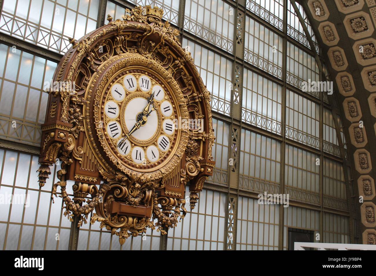 Giant clock at Musée d'Orsay Stock Photo Alamy