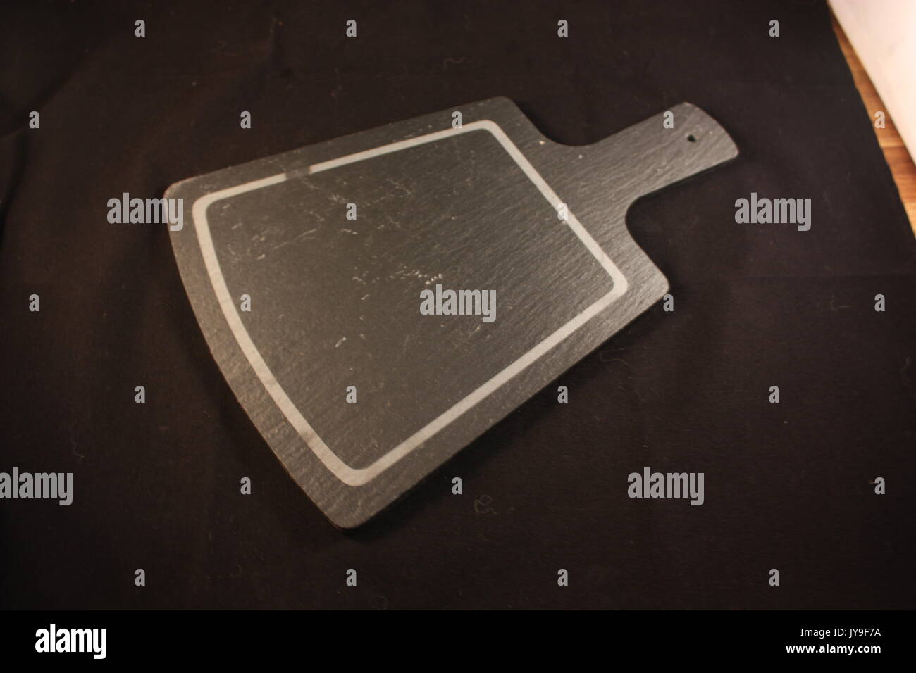 Slate chopping board Stock Photo