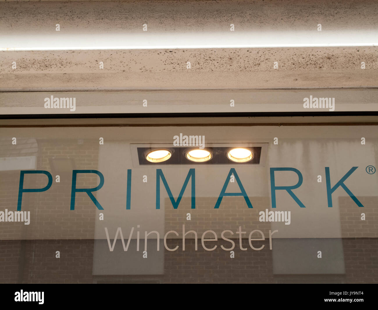 Primark Name In Shopfront Window Irish Low Cost Clothing
