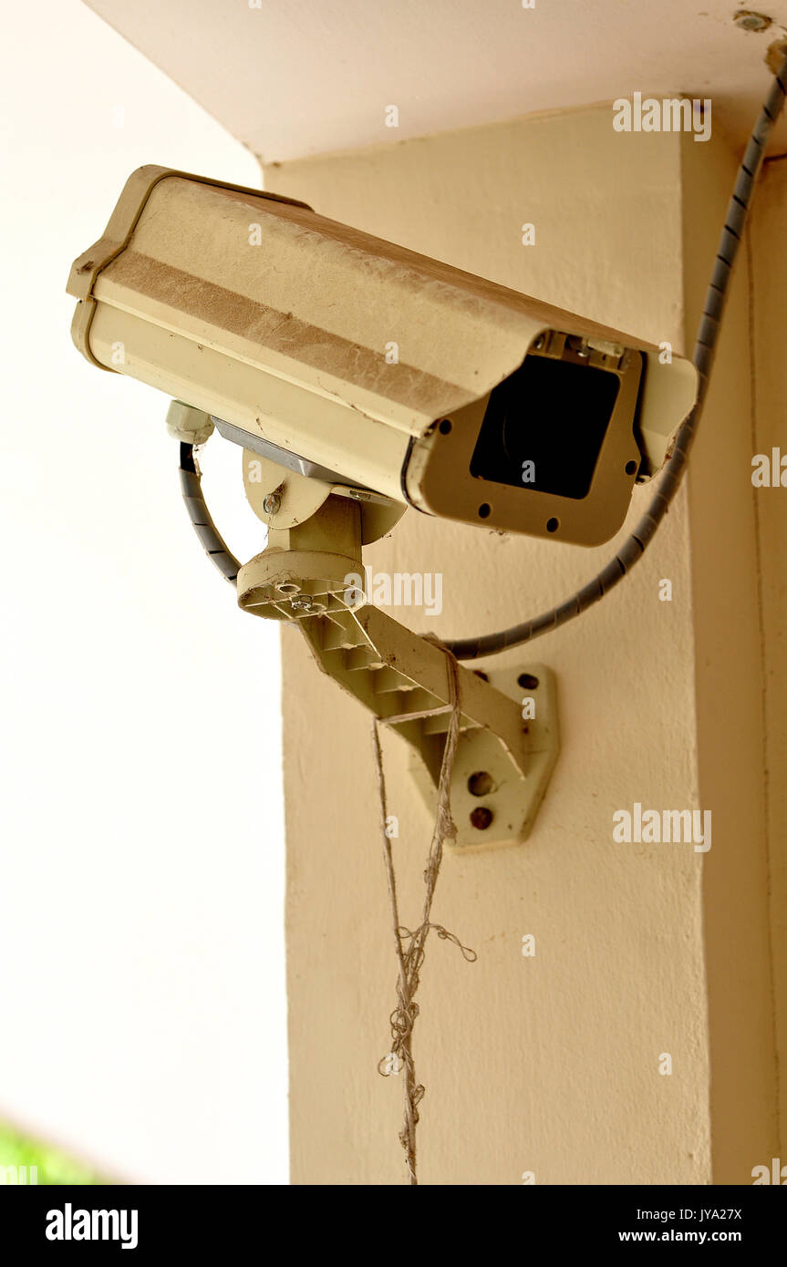 Closed-circuit television (CCTV) is the use of video cameras to transmit a  signal to a specific place, on a limited set of monitors Stock Photo - Alamy