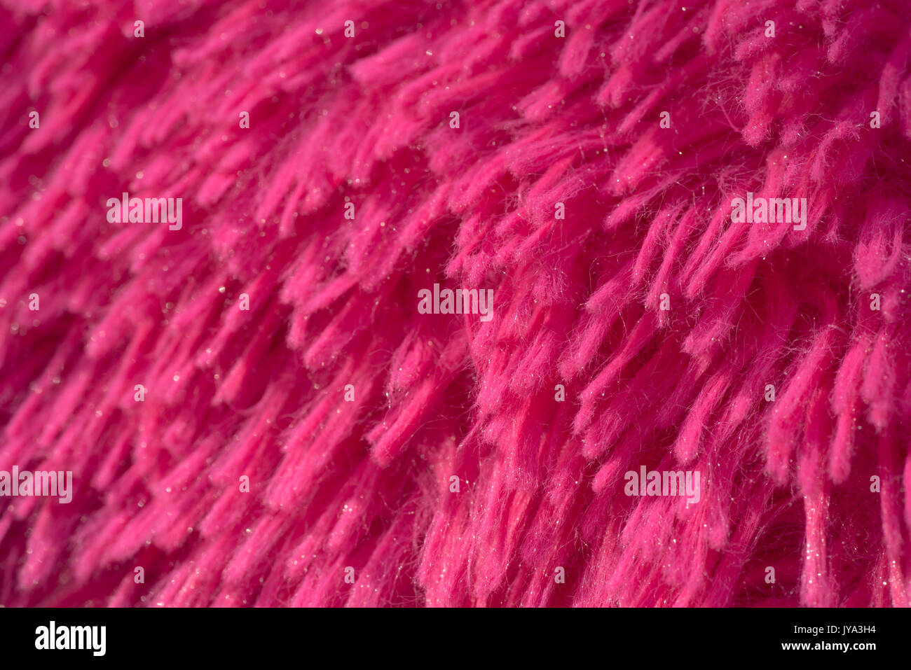 closeup to fluffy pink textile Stock Photo