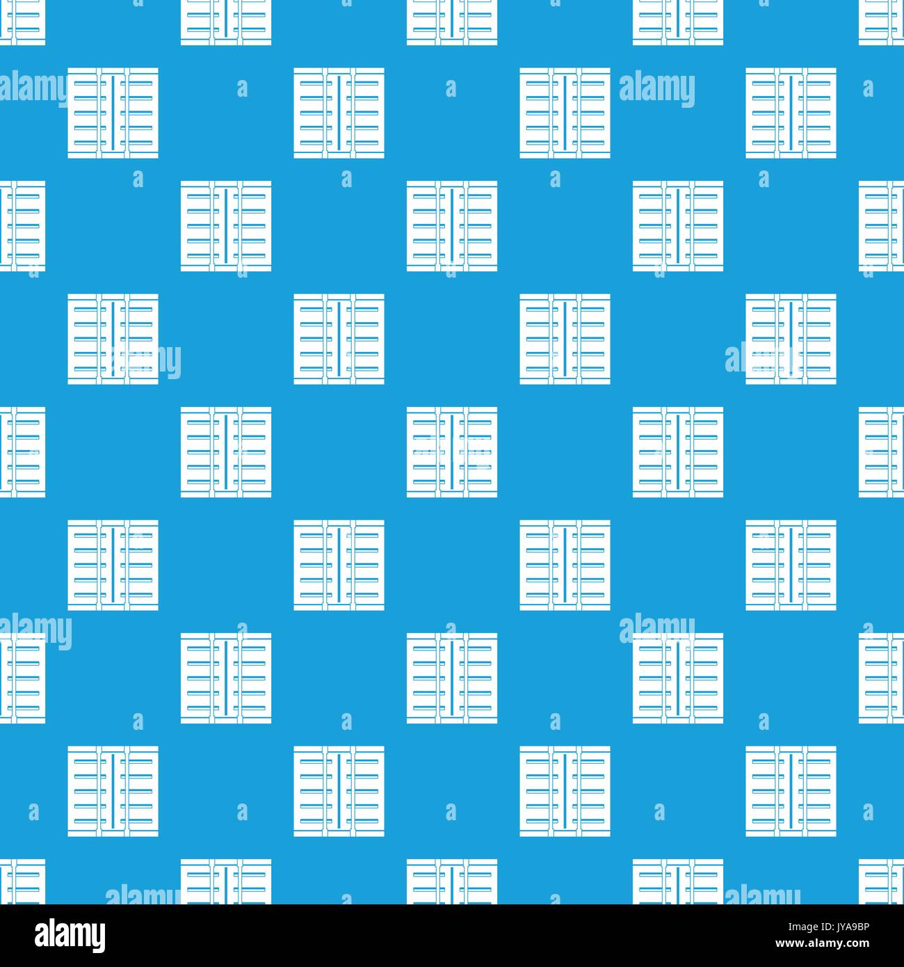 Jalousie pattern seamless blue Stock Vector