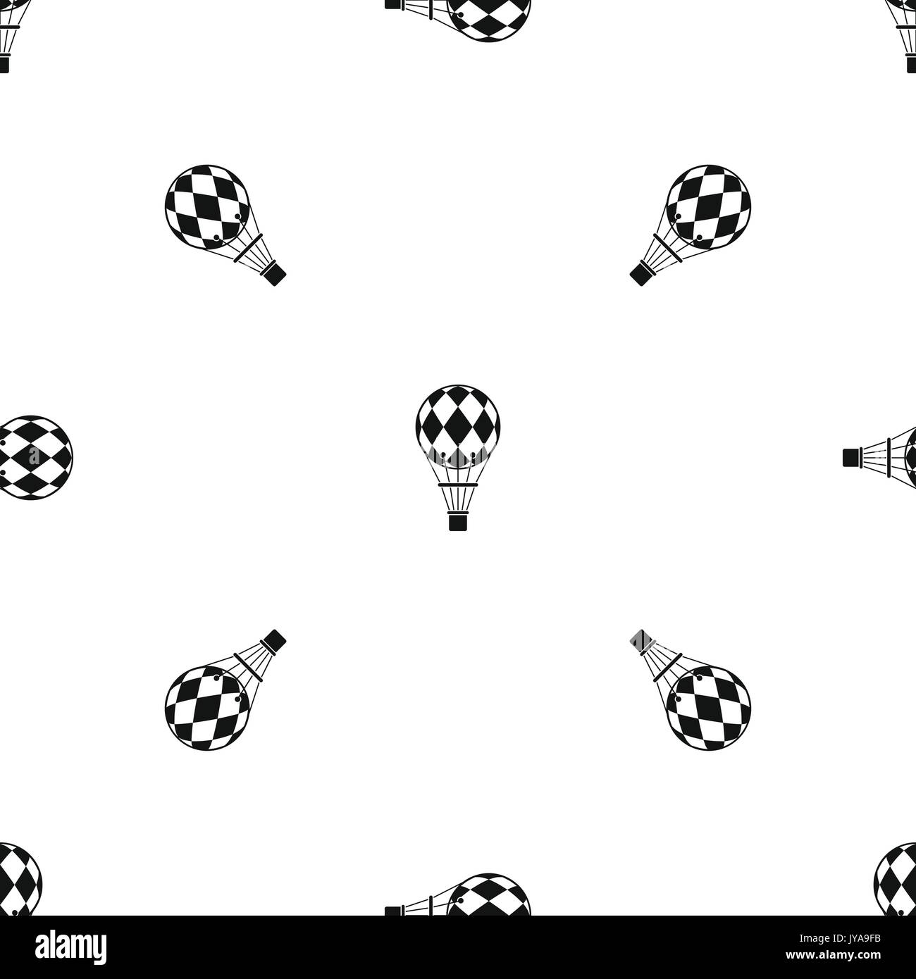 Checkered air balloon pattern seamless black Stock Vector Image & Art ...