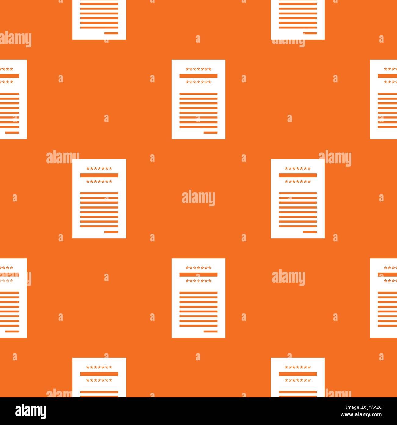 Sales printed receipt pattern seamless Stock Vector