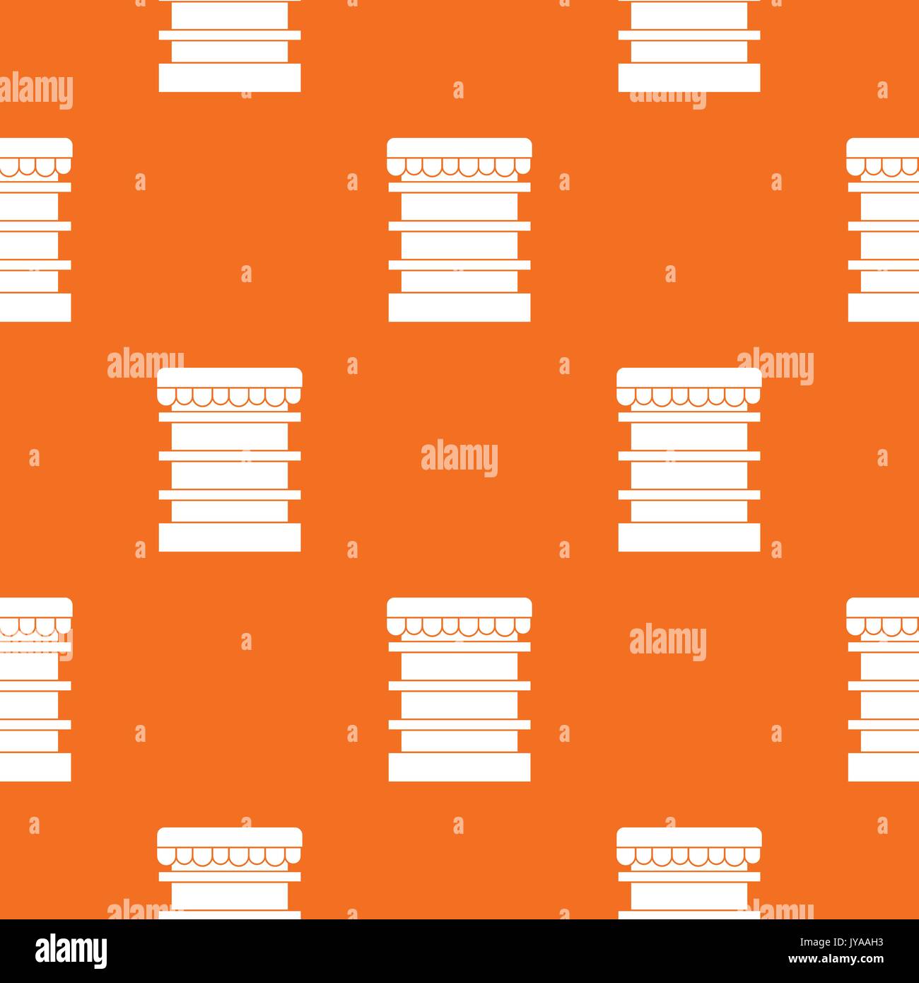 Empty supermarket refrigerator pattern seamless Stock Vector