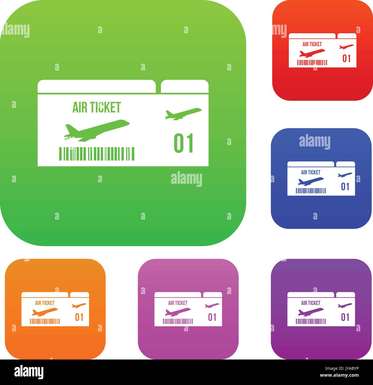 Airline boarding pass set collection Stock Vector Image & Art Alamy