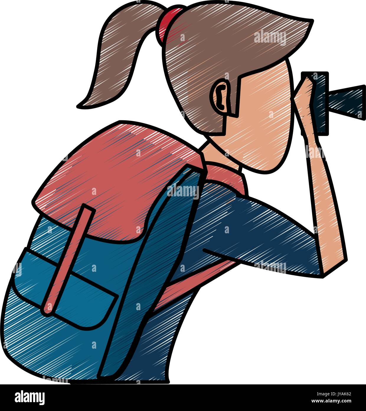 traveler vector illustration Stock Vector Image & Art - Alamy