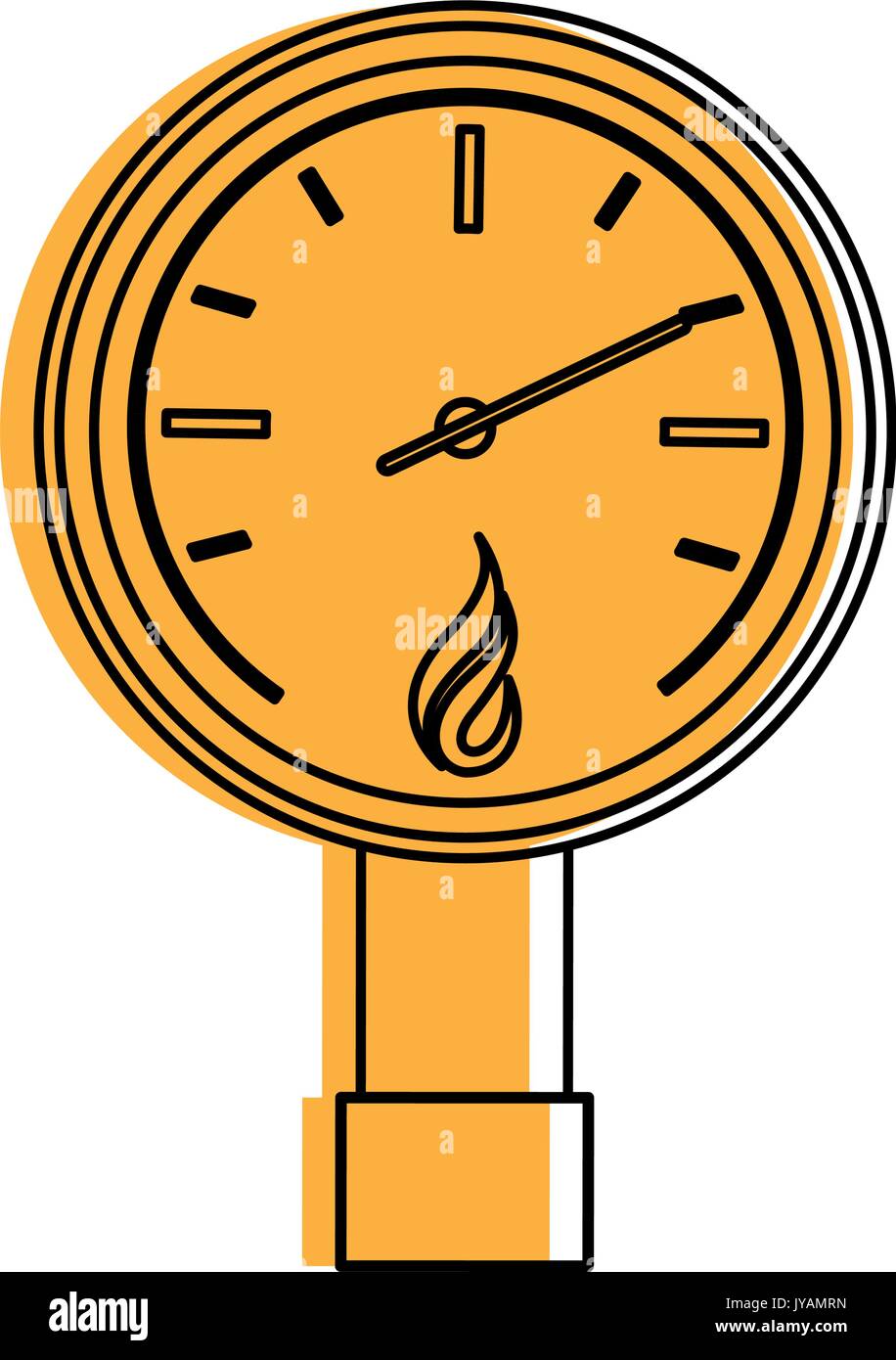 measuring gauge icon image Stock Vector