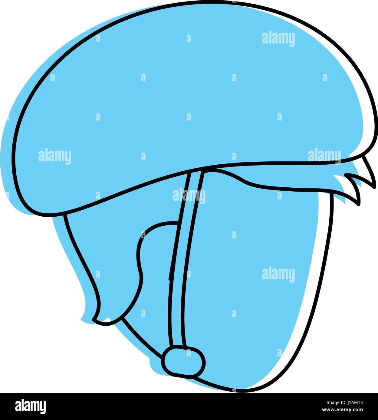 man wearing helmet icon image  Stock Vector