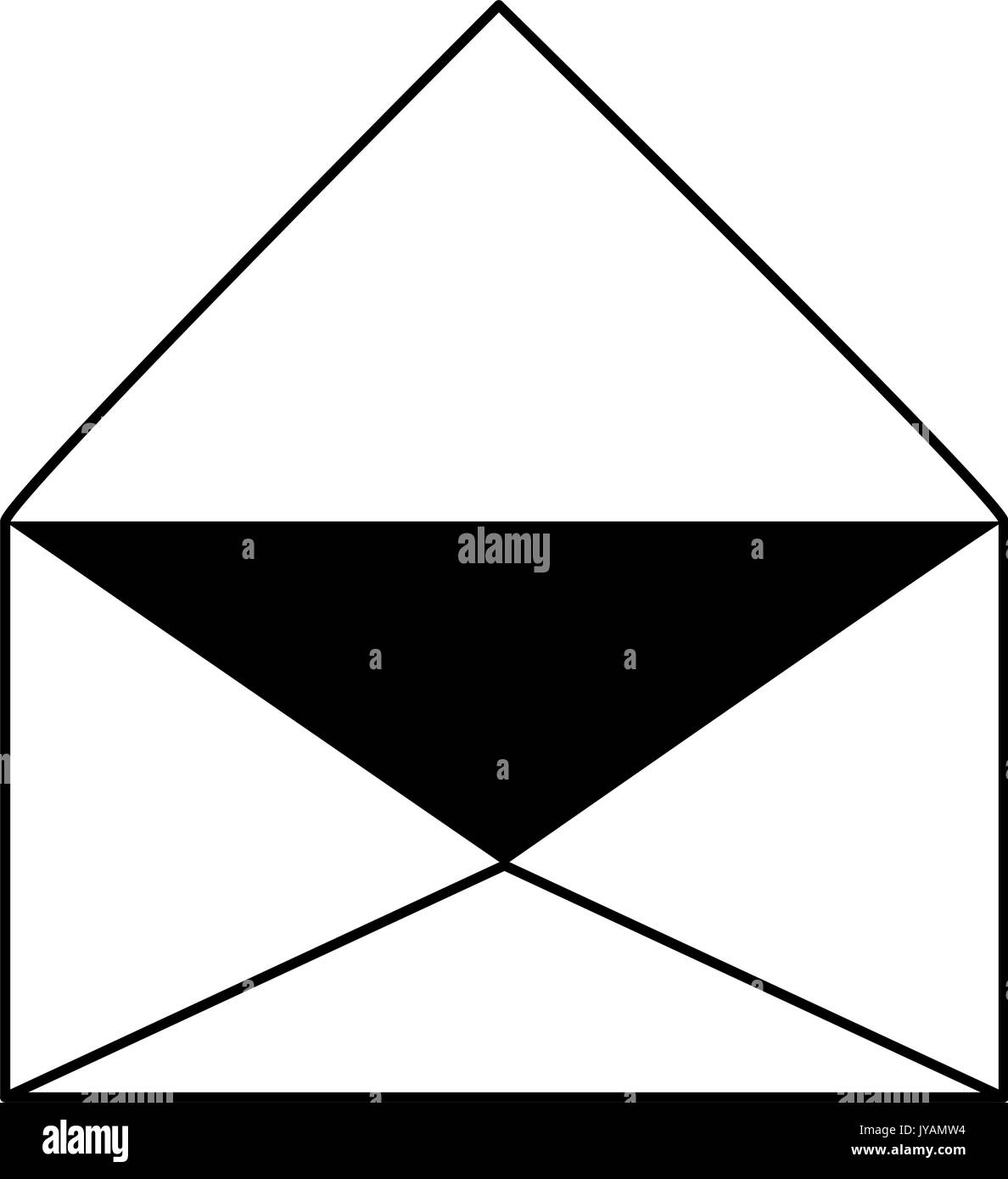 open message envelope icon image Stock Vector Image & Art - Alamy