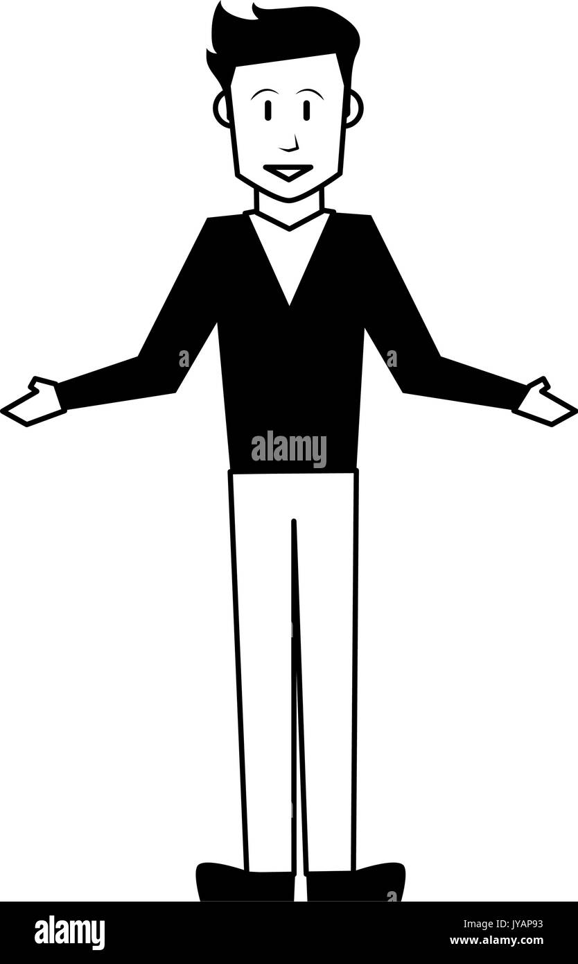 Happy Man With Arms Open Icon Image Stock Vector Image Art Alamy Happy Man With Arms Open Icon Image Stock Vector Image Art Alamy