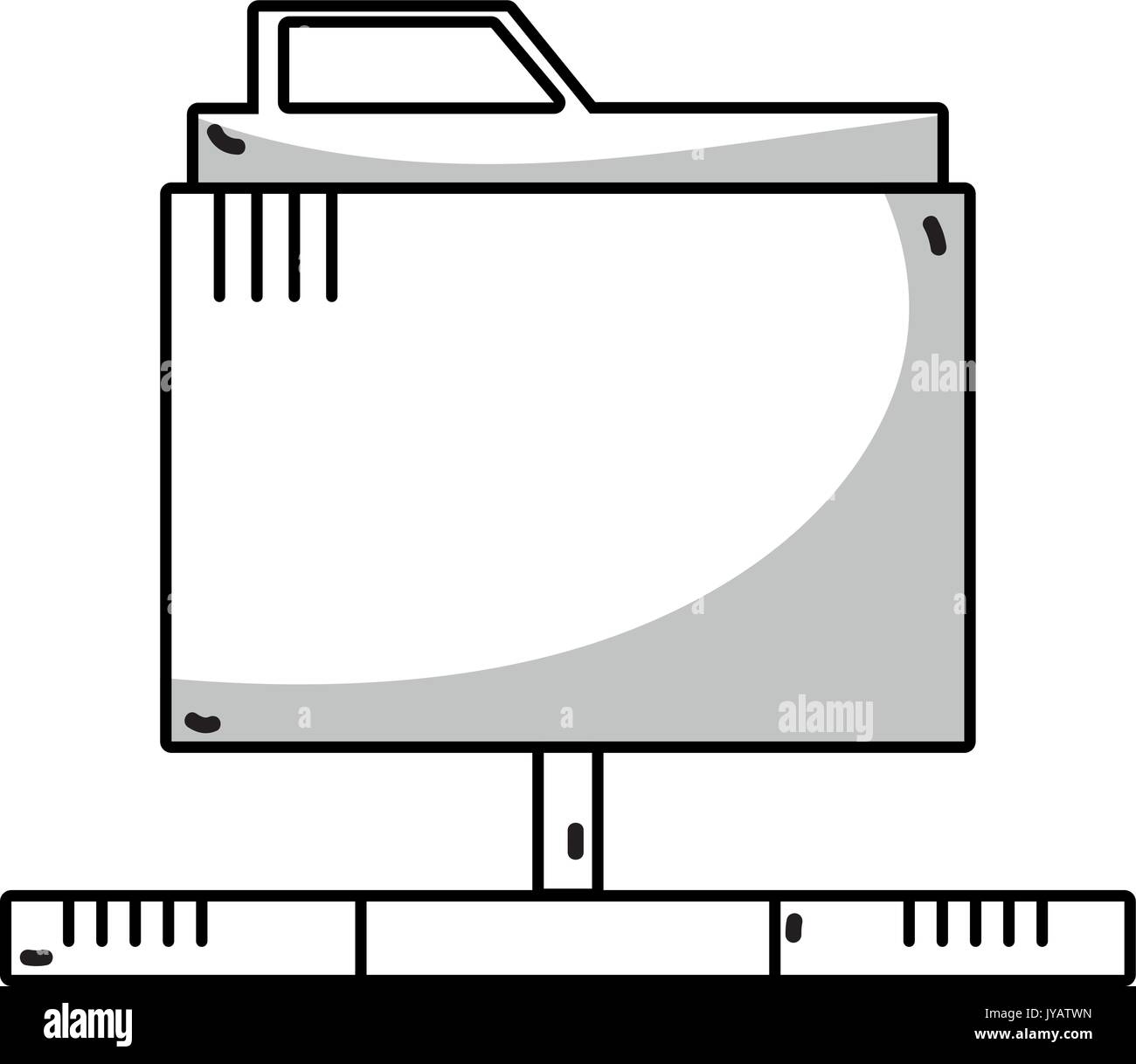 line technology data file folder server Stock Vector Image & Art - Alamy