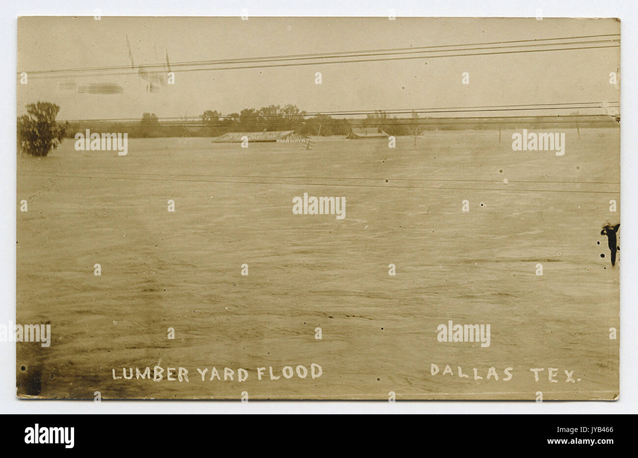 Lumber Yard Flood, Dallas, Tex Stock Photo Alamy