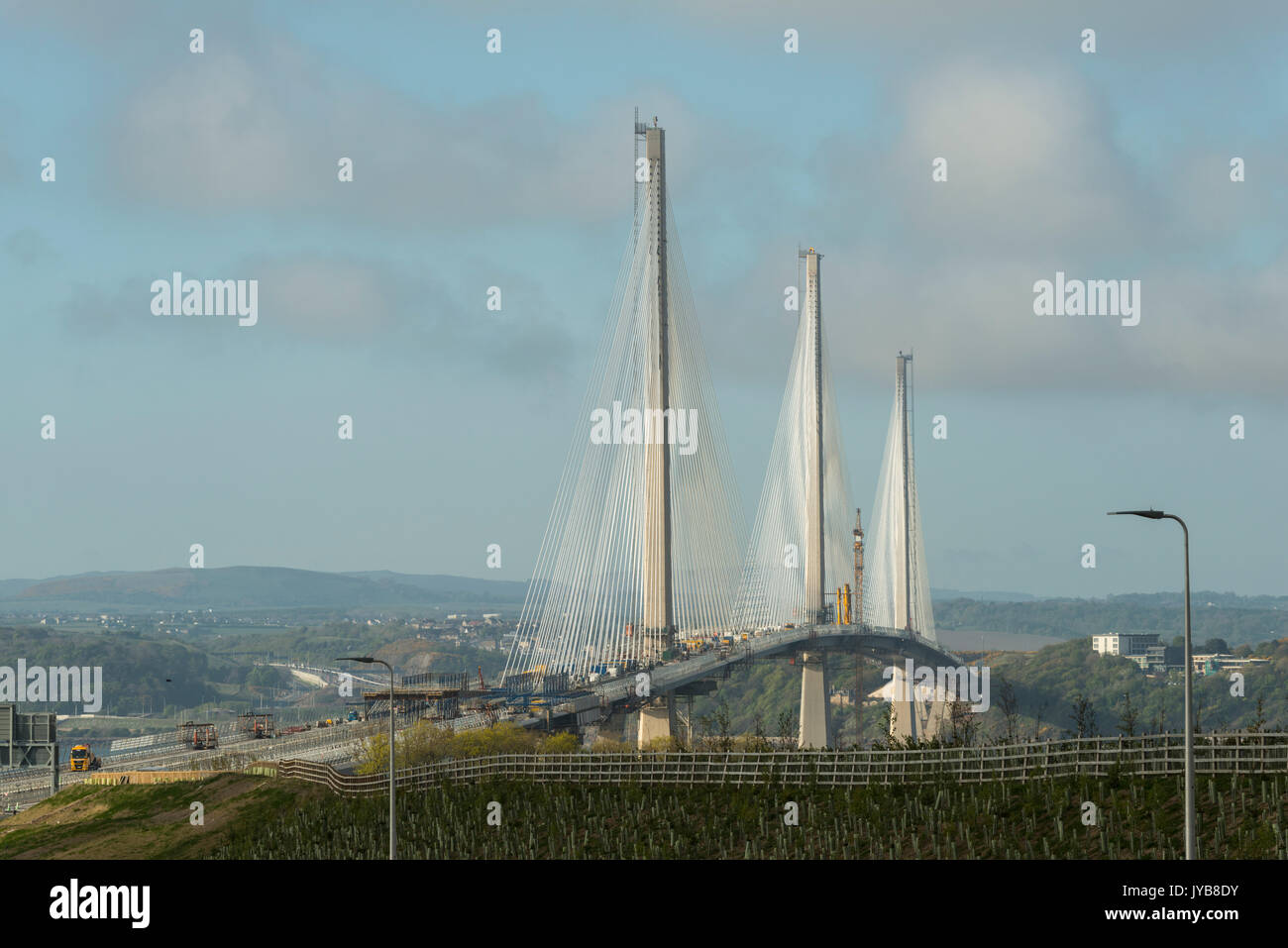 New Queensferry crossing nears completion, Queensferry, Scotland, UK