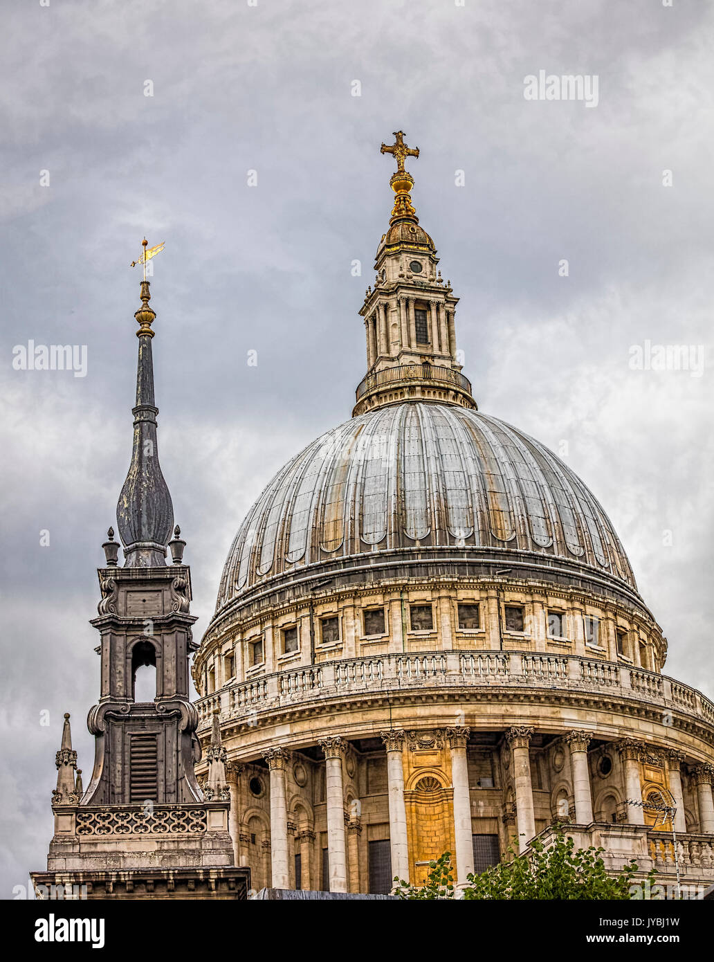 St Paul's Cathedral Dome in London Stock Photo