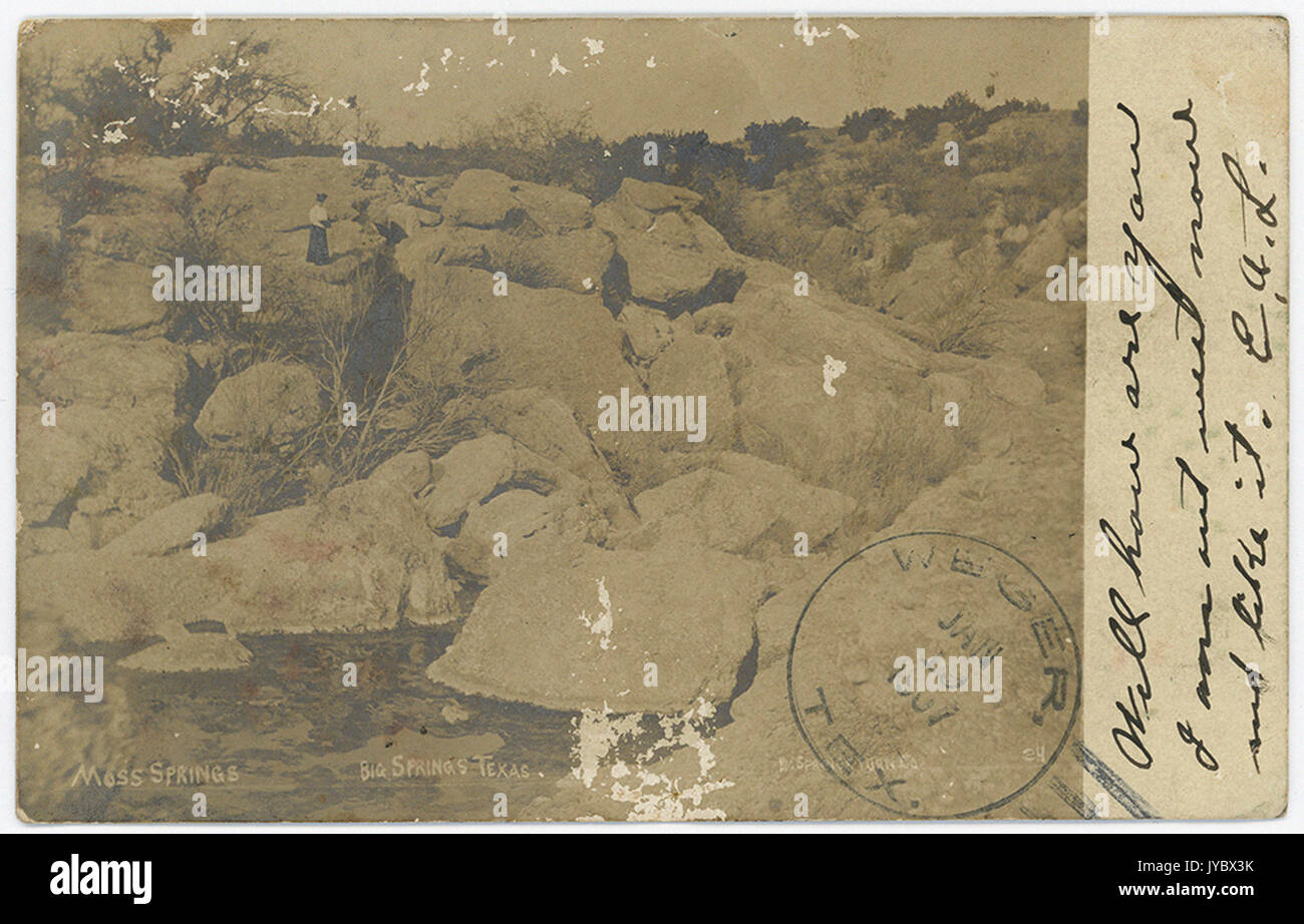 Moss Springs, Big Springs, Texas Stock Photo Alamy