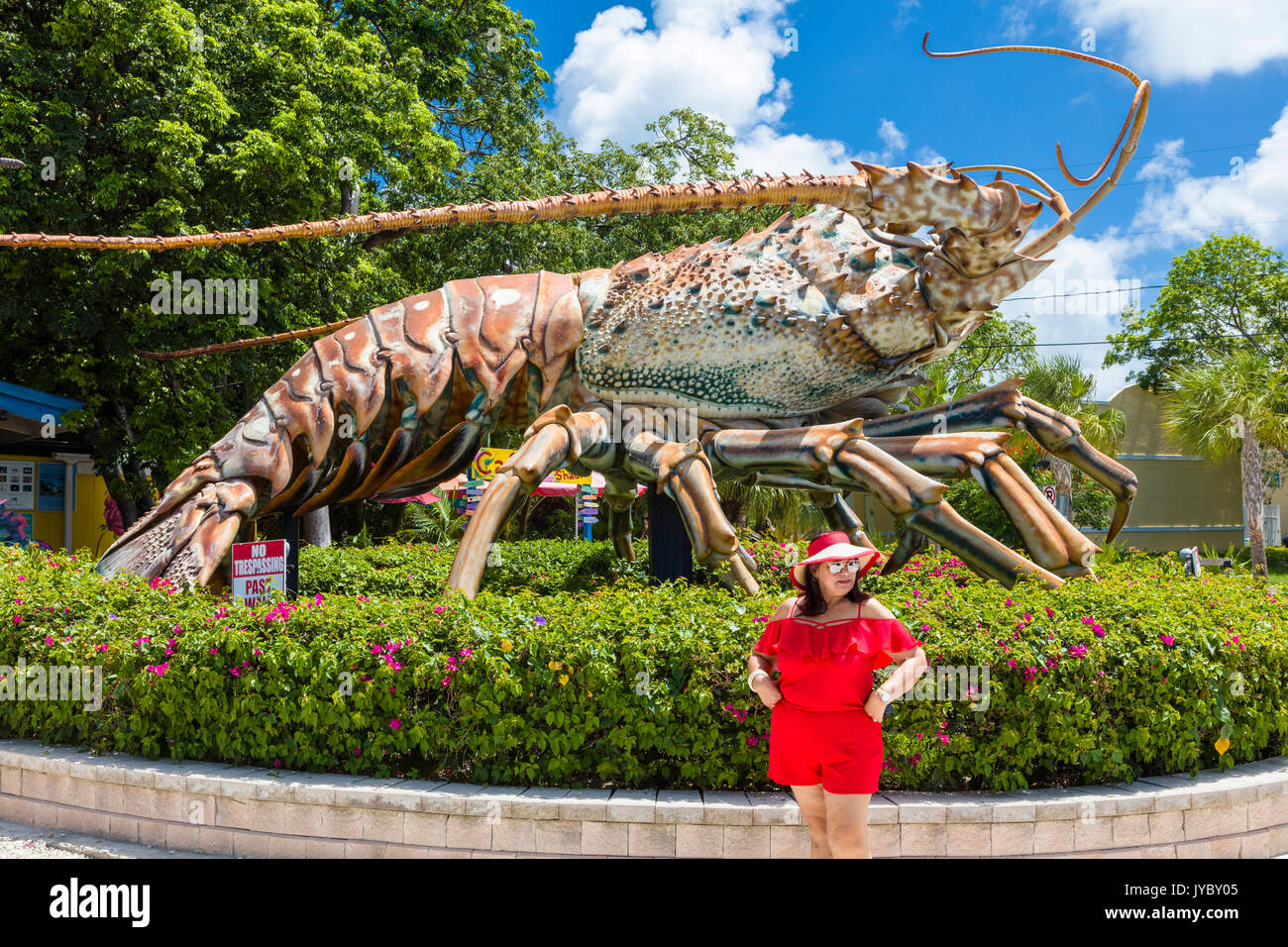 Betsy the 30foottall, 40footlong lobster at The Rain Barrel Artisan Village on Islamorada