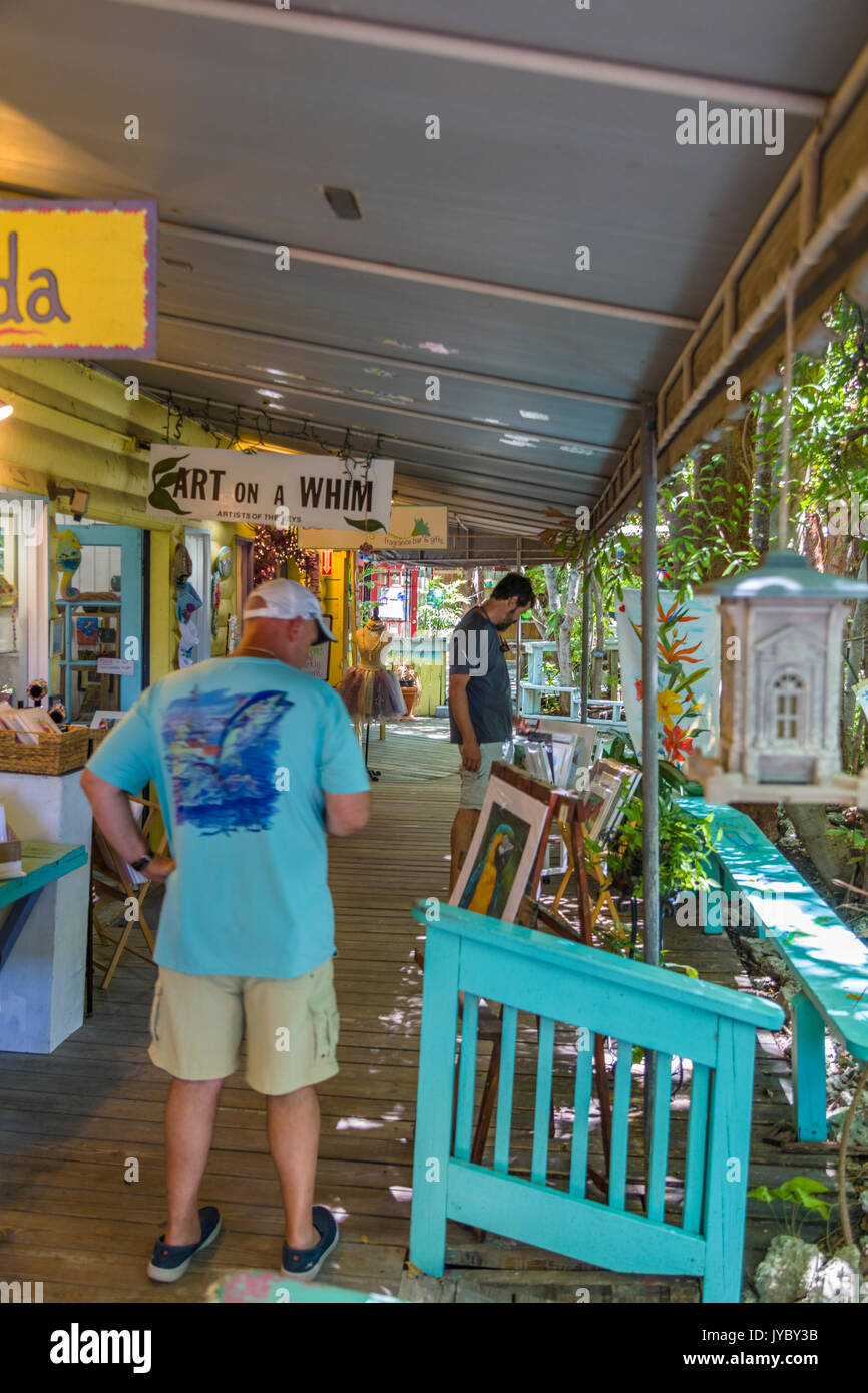 The Rain Barrel Artisan Village on Islamorada Key in the Florida Keys