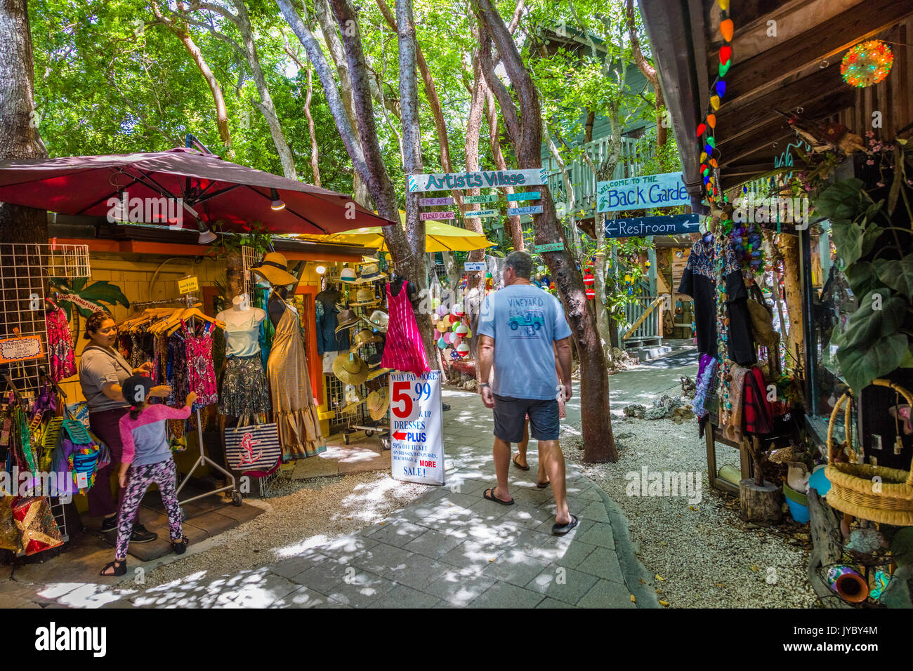 The Rain Barrel Artisan Village on Islamorada Key in the Florida Keys