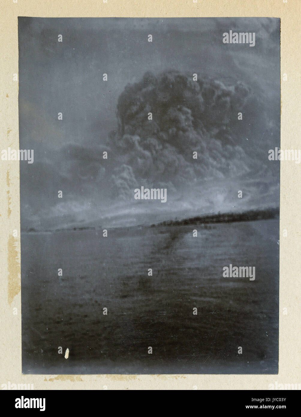 Mt. Pelee View of St. Pierre, Martinique, during the eruption of Mt