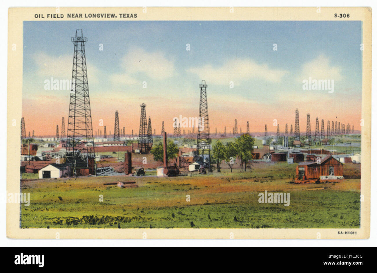 Oil Field Near Longview, Texas Stock Photo Alamy