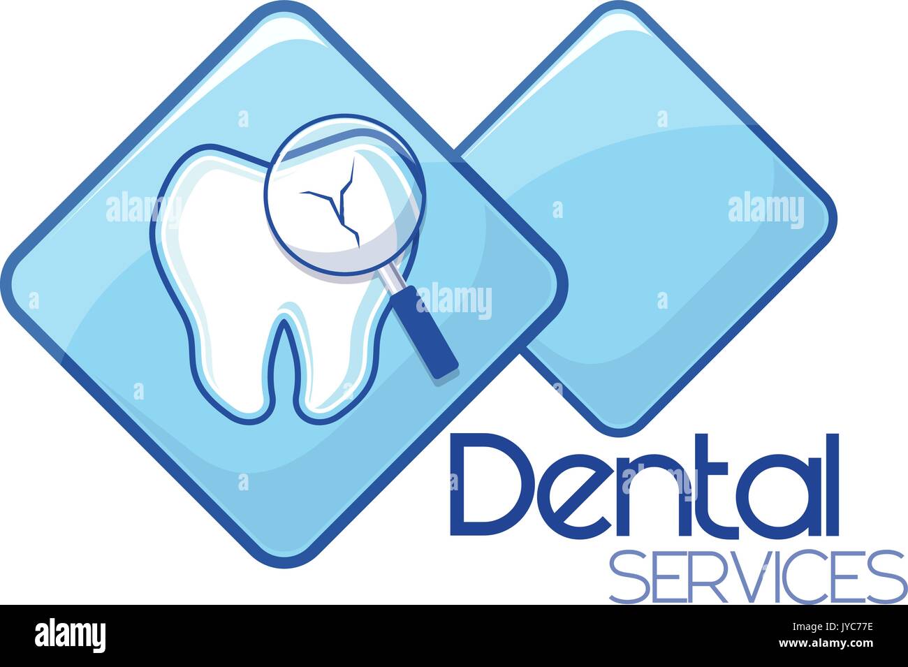 dental diagnosis services design, vector format very easy to edit