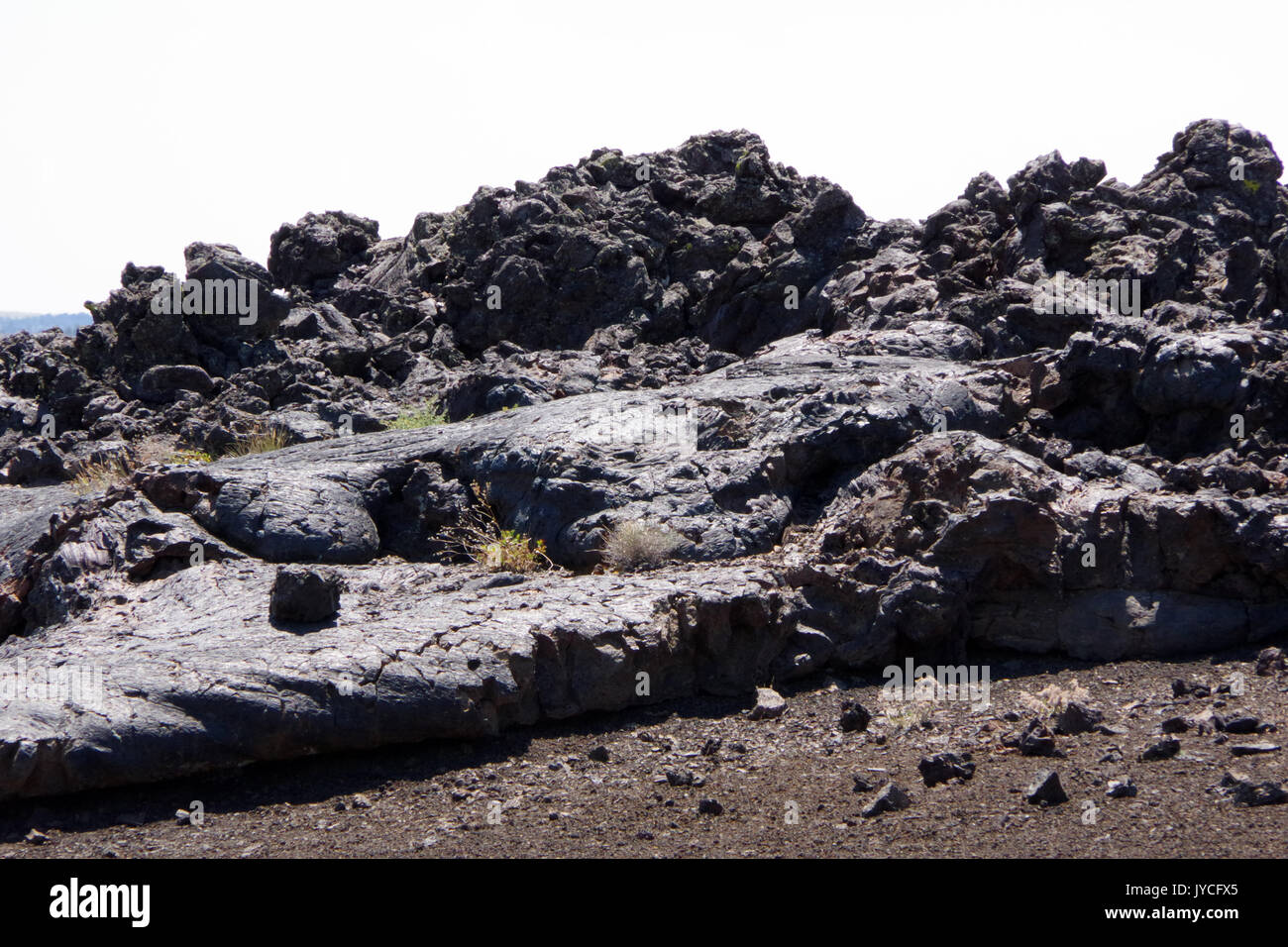 Lava Flows at Crater of the Moon National Park Idaho Stock Photo